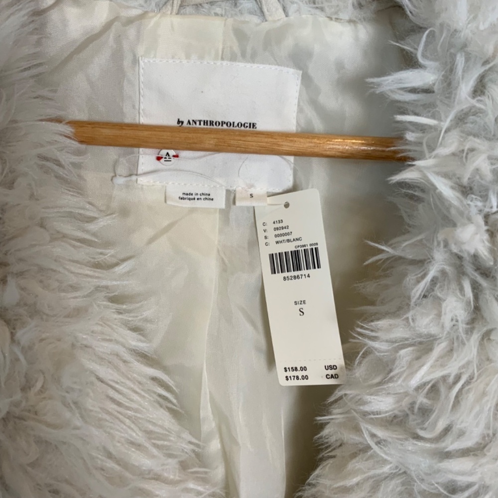 Anthropologie Faux Fur Jacket Coat - Picture 6 of 16